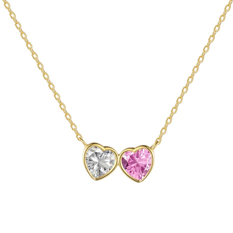 Graceful Heart Interlink Necklace

