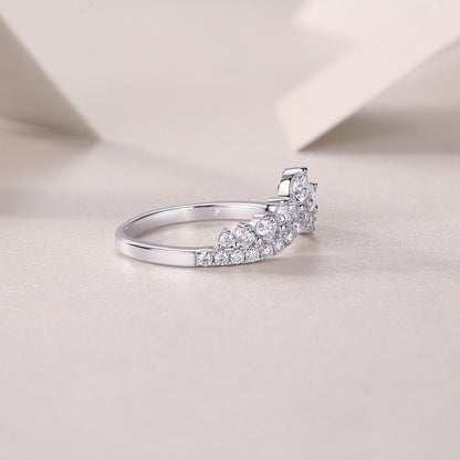 Princess Style Moissanite Wedding Ring

