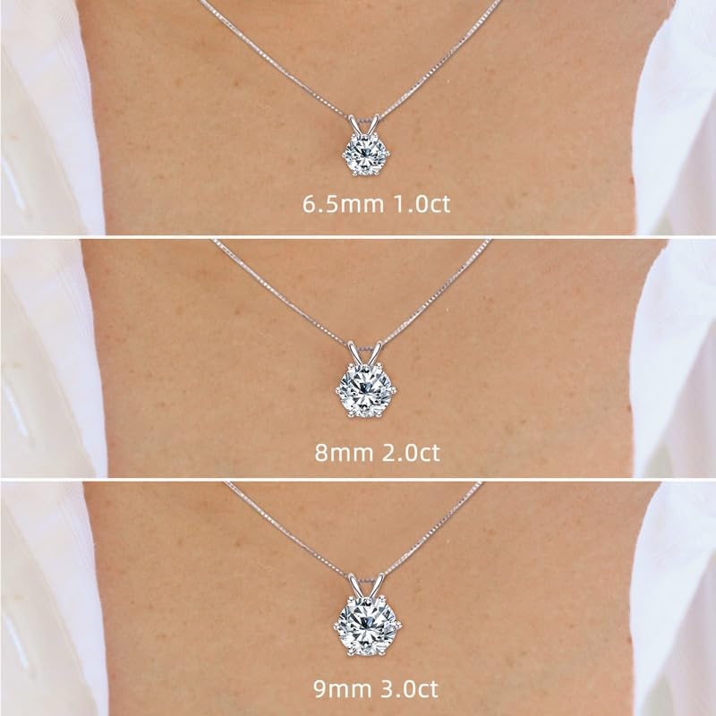 Ethical Moissanite Solitaire Necklace

