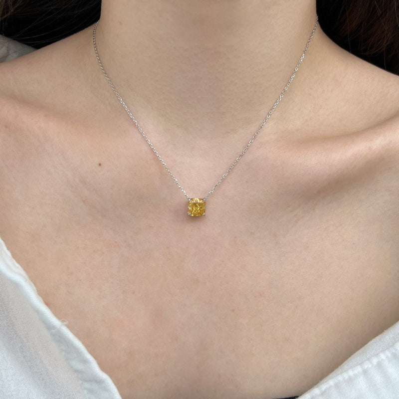 Bold Square Zirconia Pendant