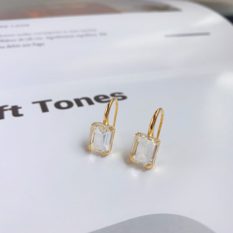 bold silver earrings