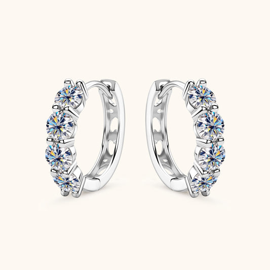 Diamond Hoop Earrings