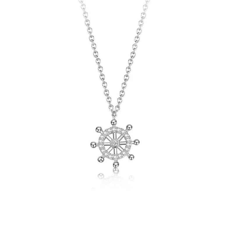 diamond rudder necklace