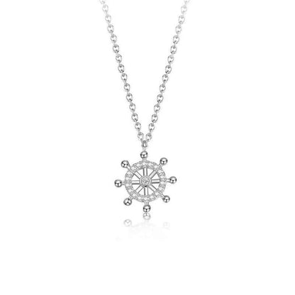 diamond rudder necklace