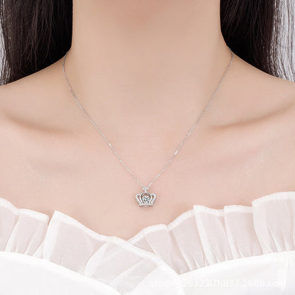 Princess Crown Dainty Necklace
