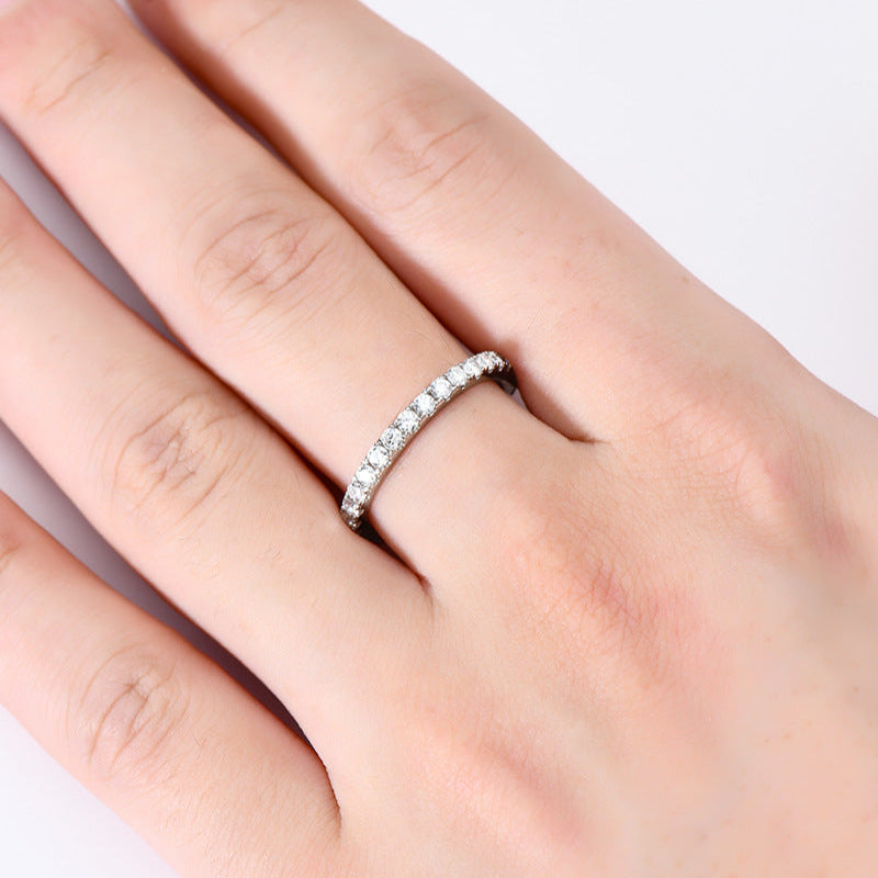 Anniversary Gift Moissanite Band

