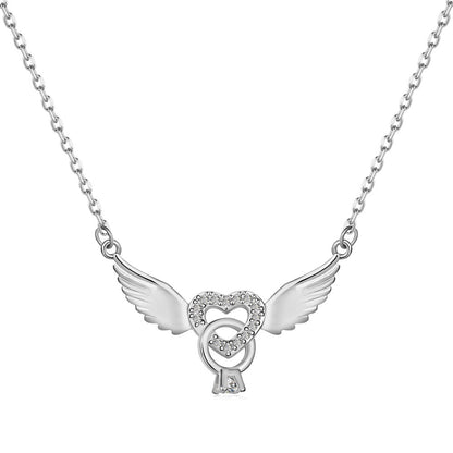 Serene Simple Angel Wing Necklace