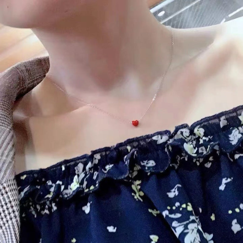 Tiny Red Heart Pendant

