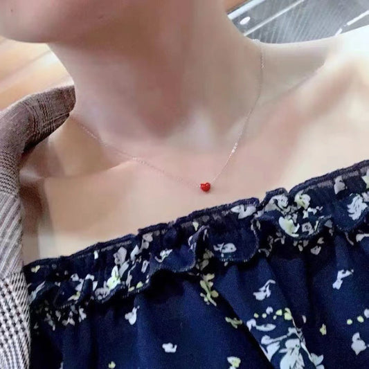 Tiny Red Heart Pendant

