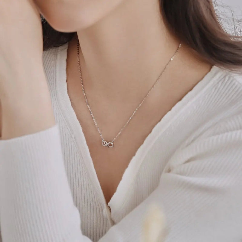 Cubic Zirconia Infinity Necklace

