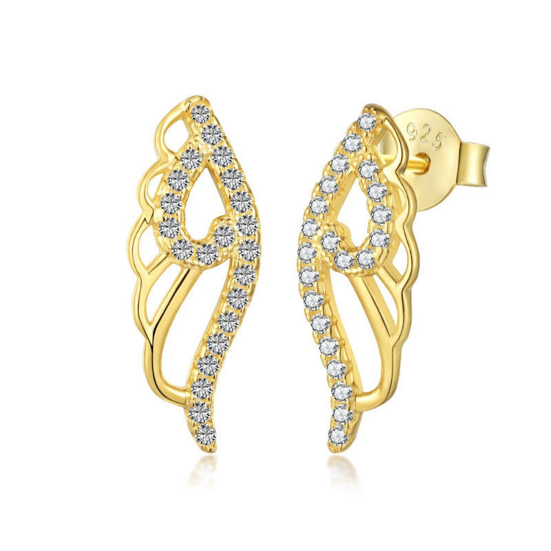 Modern Feather Studs

