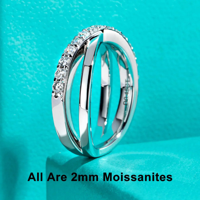 Brilliant Moissanite Channel Set Ring

