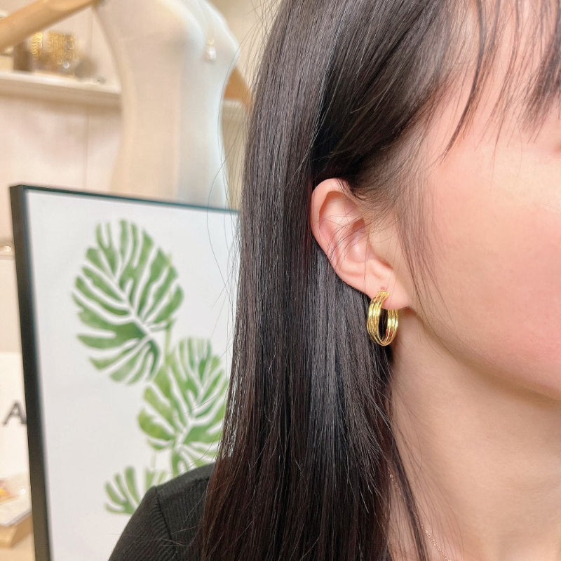 Modern Twisted Hoops

