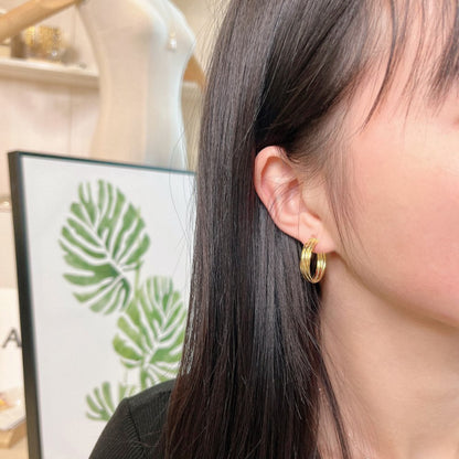 Modern Twisted Hoops

