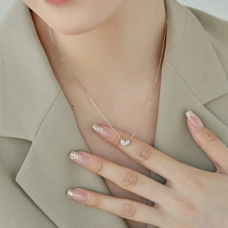Sterling Silver Bi-Color Heart

