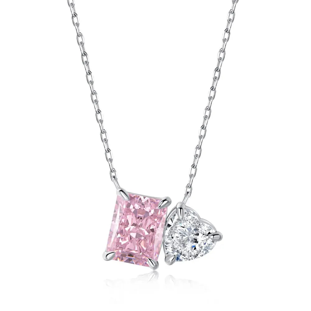 Charming Heart-Shaped Crystal Pendant