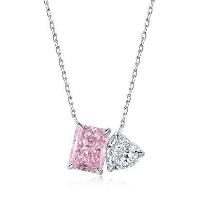 Charming Heart-Shaped Crystal Pendant