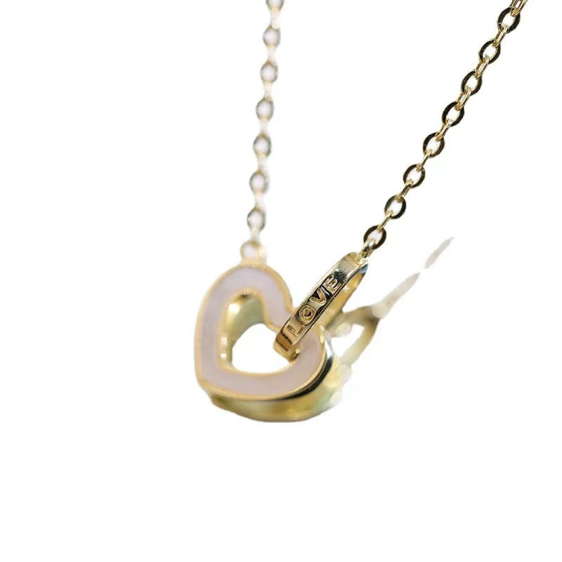 lover heart shape necklace