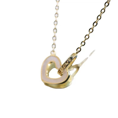 lover heart shape necklace