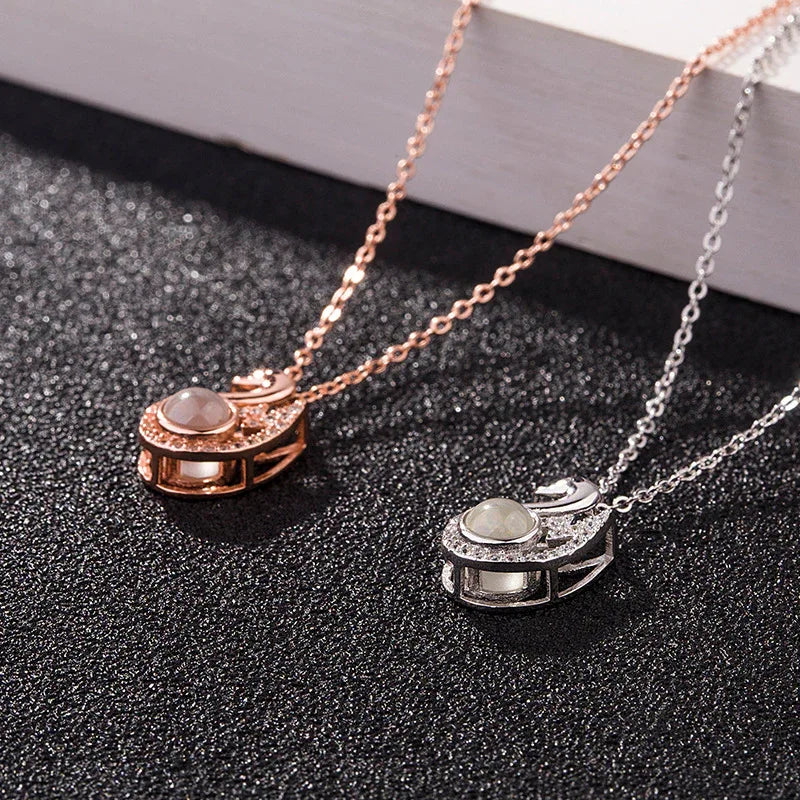 Projection Necklaces For Women Photo Projection Necklace Angel