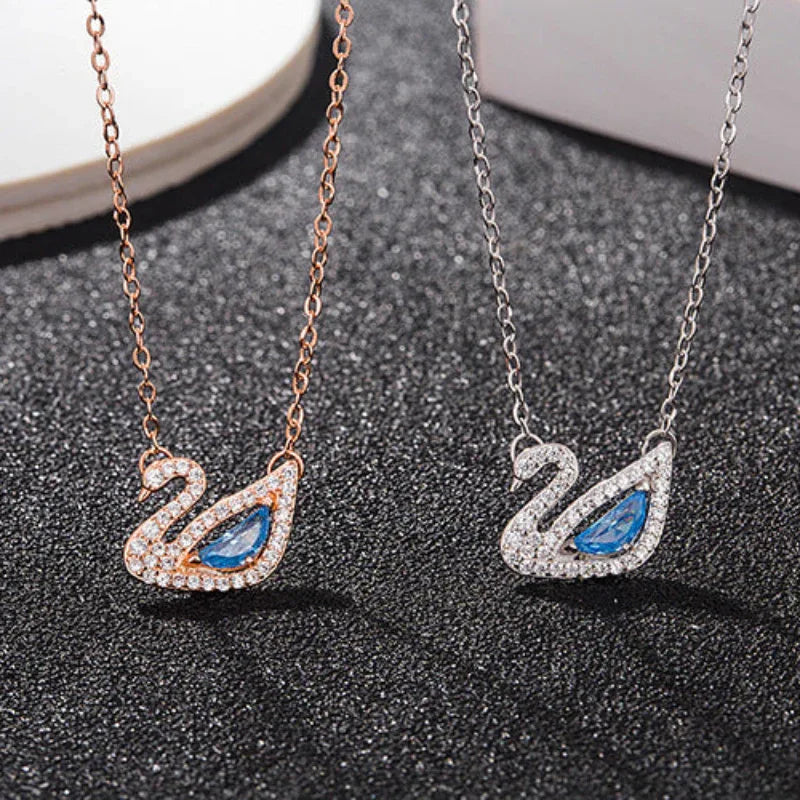 Swarovski Swan Necklace - Elegant Crystal Jewelry for Any Occasion