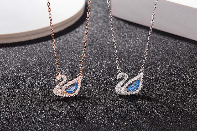 Romantic Swarovski Swan Necklace