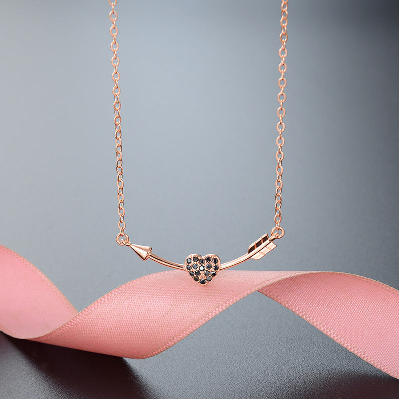 Dainty Arrow Heart Charm
