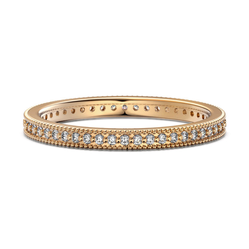 Milgrain Edge Diamond Ring

