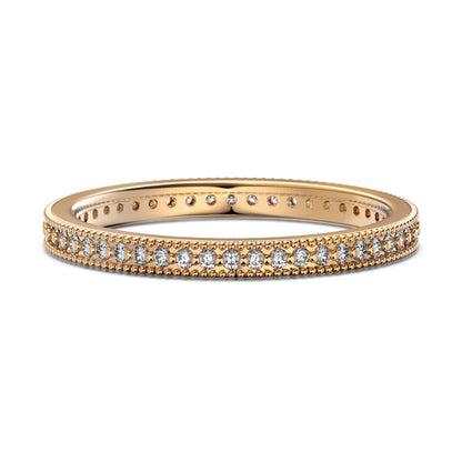 Milgrain Edge Diamond Ring

