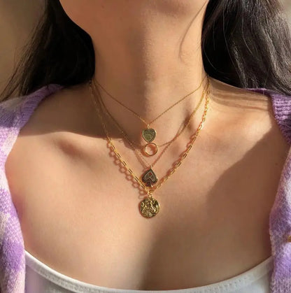 Rose Gold Heart Necklaces