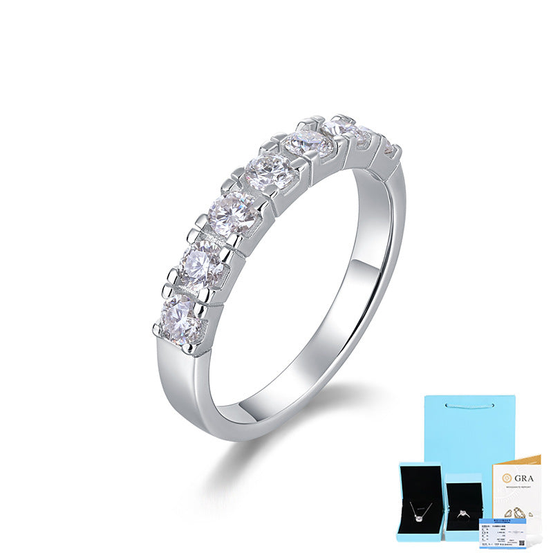 Minimalist Moissanite Wedding Ring

