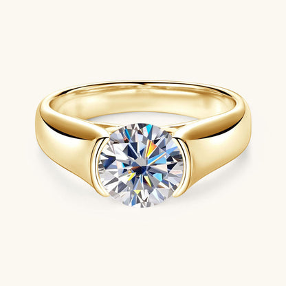 Classic Moissanite Solitaire Ring