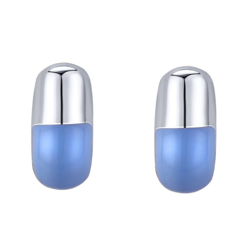 Edgy Capsule Stud Earrings

