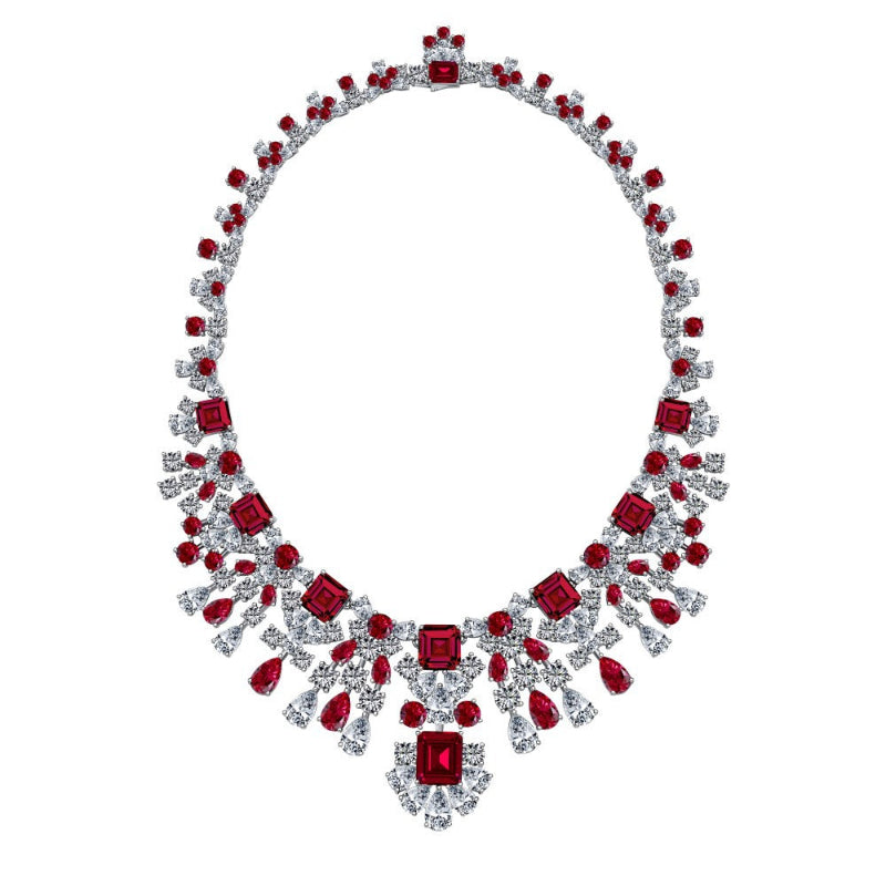 Classic Zirconia Layer Pendant Necklace