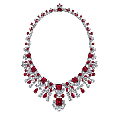Classic Zirconia Layer Pendant Necklace