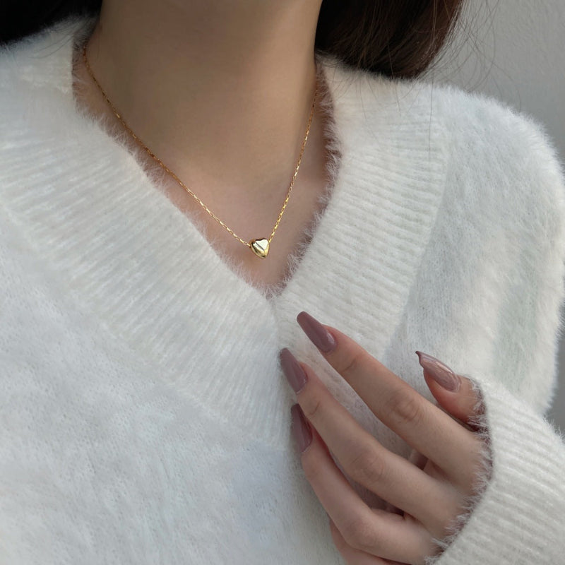 Lustrous Silver Heart Charm

