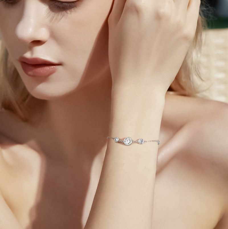 Versatile Everyday Elegant Solitaire Bracelet

