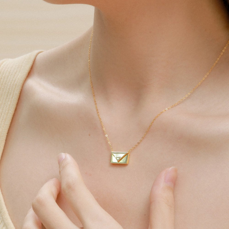 Folded Love Letter Pendant

