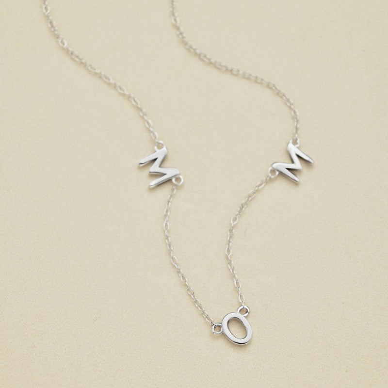 Luxurious Look Mom Pendant Necklace
