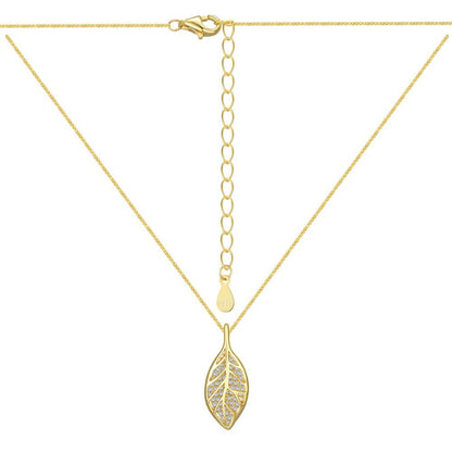 Stylish Sophisticated Leaf Pendant Necklace