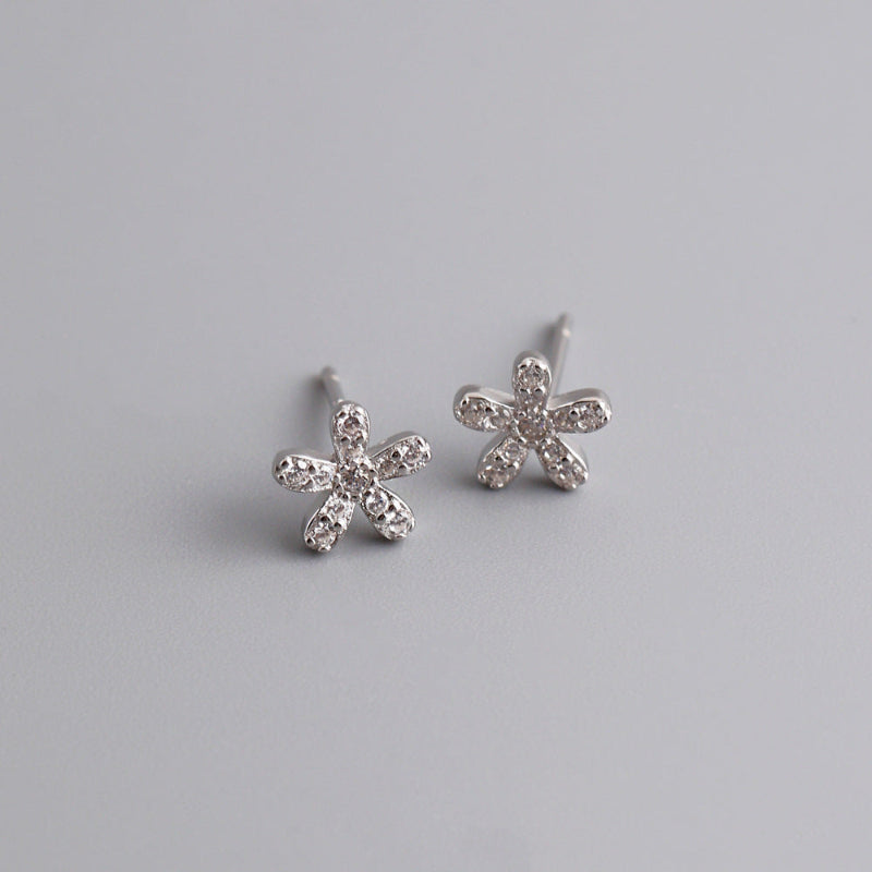 Rhinestone Flower Studs

