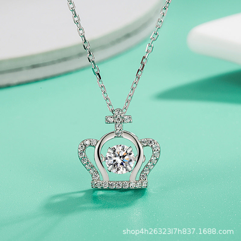 Elegant Crown Design Necklace
