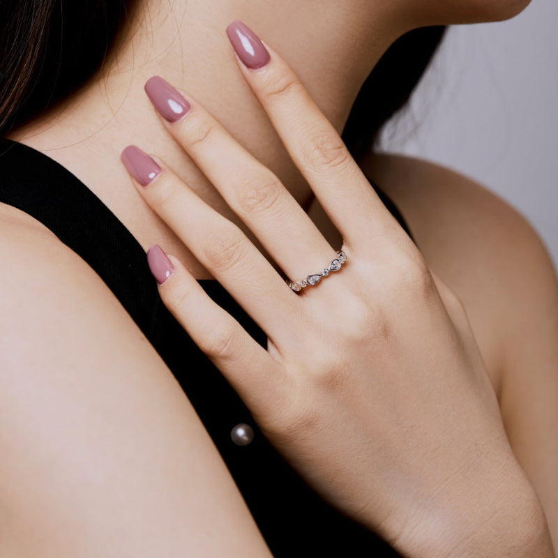 Elegant Gold Pear-Shaped Eternity

