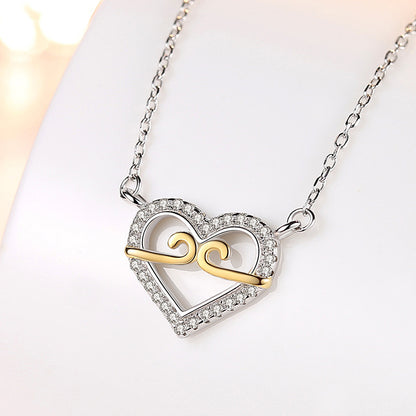 Elegant Dual-Tone Heart
