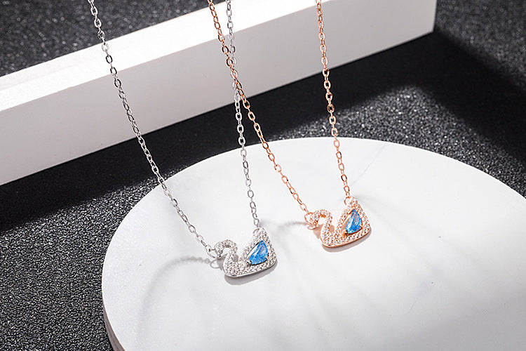 Glamorous Swarovski Swan Necklace