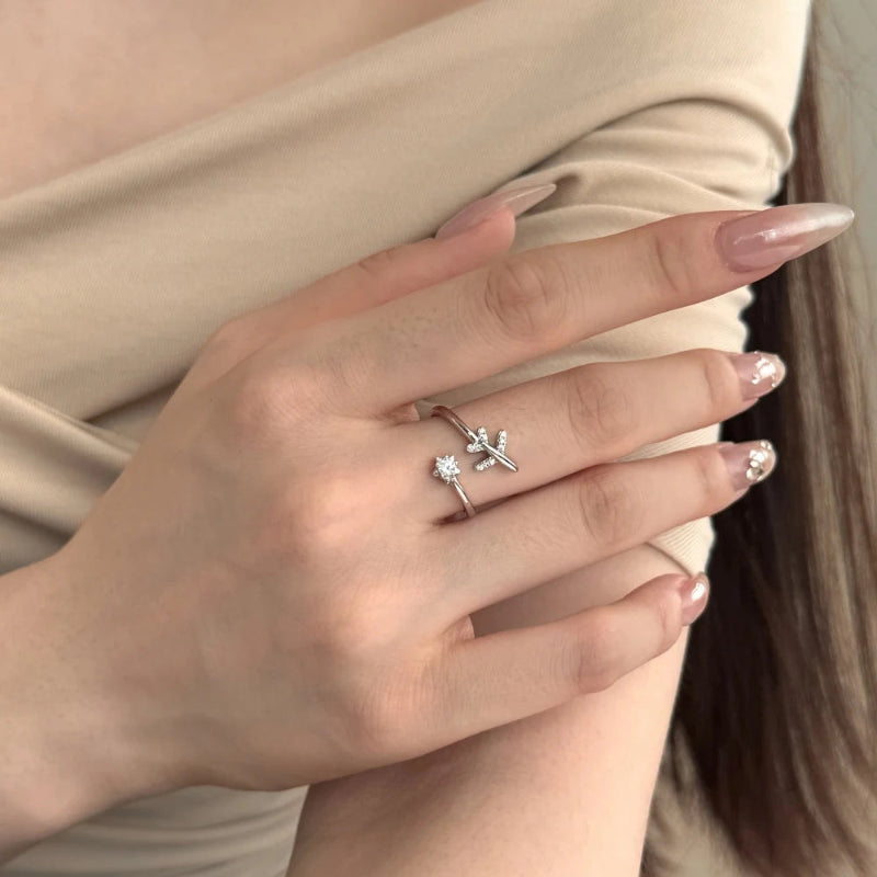 Wanderlust Airplane Ring

