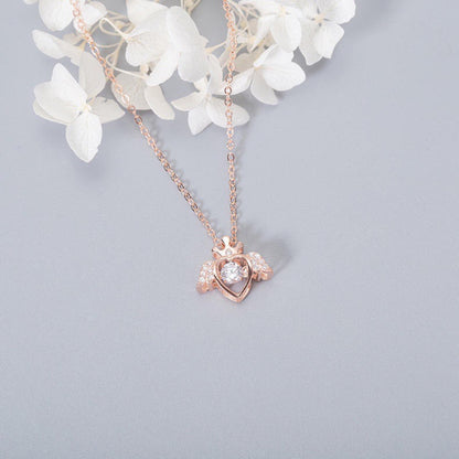Shimmering Winged Love Pendant

