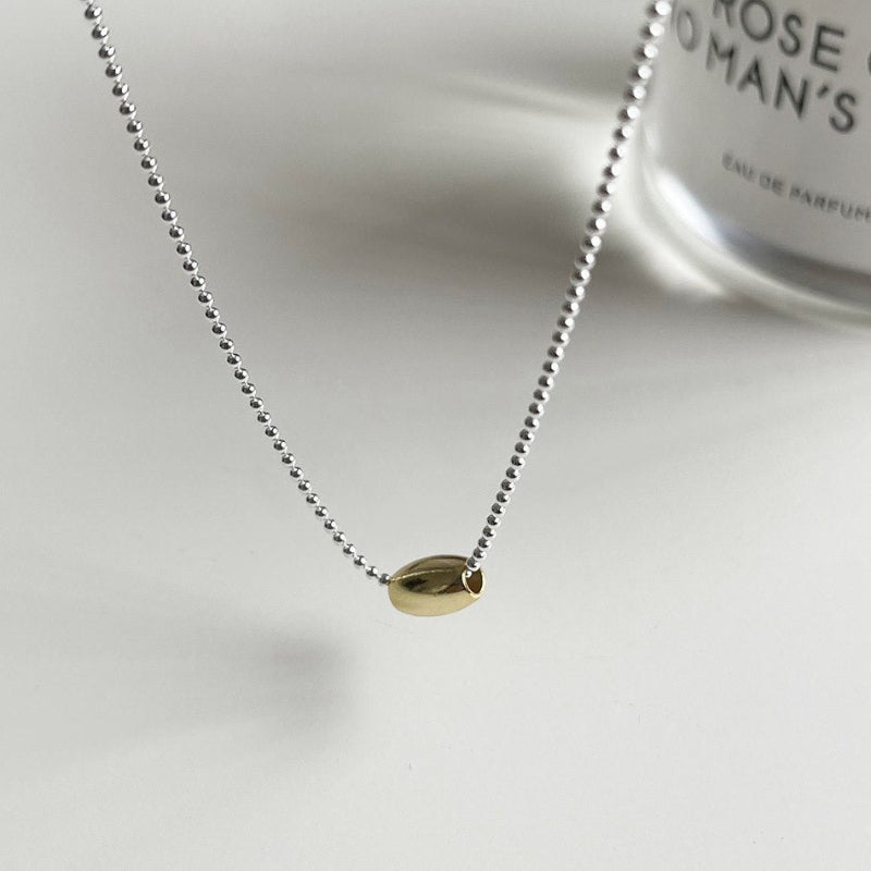 Elegant Barrel Bead Slider Necklace

