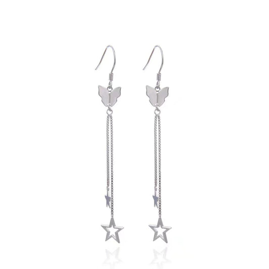 chains drop earrings hooks for girls