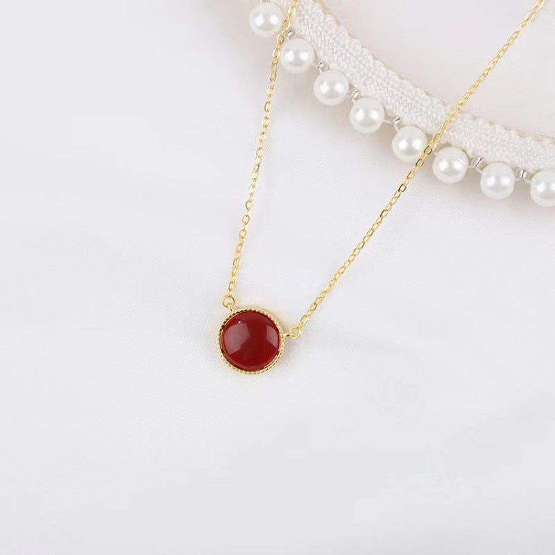 onyx necklace gold